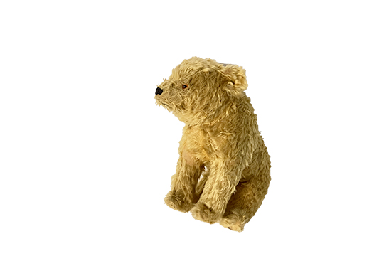 1 ANTICO PELUCHE RAFFIGURANTE “ORSO”, DA RIP. DIM. 22x53x43 CM