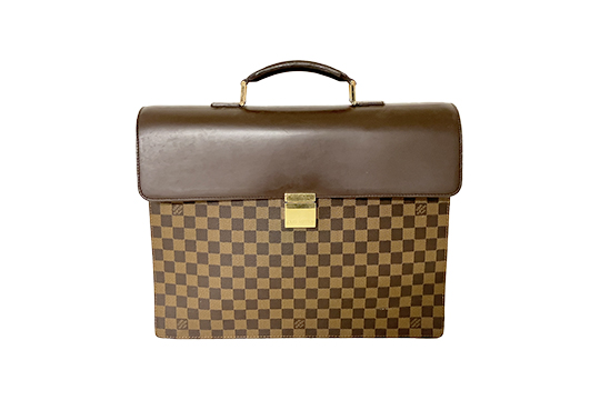 1 BORSA PORTADOCUMENTI LOUIS VUITTON MOD. ALTONA IN CANVAS DAMIER EBENE E PELLE DIM. 41x35x10 CM