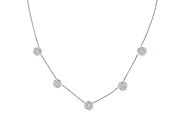 1 COLLIER IN O.B. 18 KR., FIRMATO VAN CLEEF & ARPELS MOD. FLEURETTE CON BRILLANTI PER COMPL. KT. 3,75 C.a CLASSIFICABILI: PUREZZA VVS-VS, COLORE E-F, FORNITO DI CUSTODIA ORIGINALE GR. 8,15