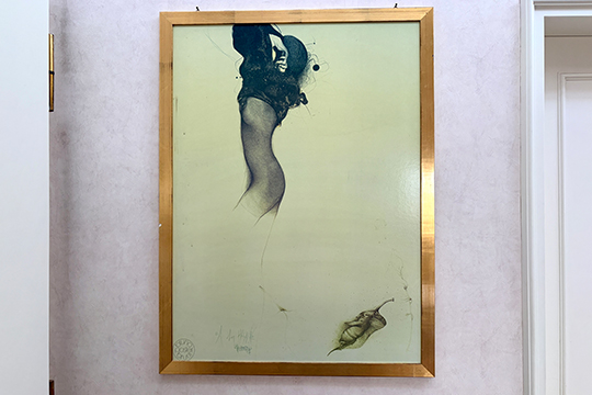 1 STAMPA “BRUNO BRUNI” RAFFIGURANTE “CORPO DI DONNA” DIM. 56x77 CM