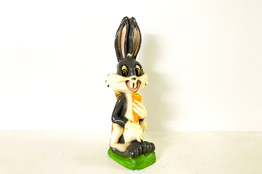 1 CONIGLIO IN CERAMICA, PICCOLI DIFETTI DIM. 16x53x18 CM