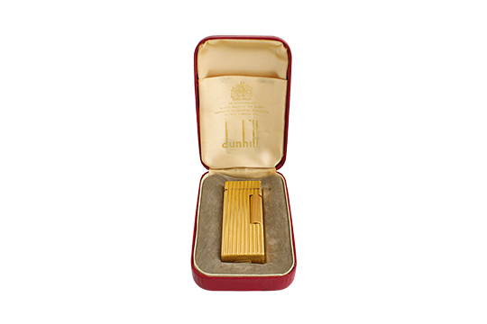 1 ACCENDINO DUNHILL IN METALLO DORATO FORNITO DI SCATOLA ORIGINALE (N.C.F.)