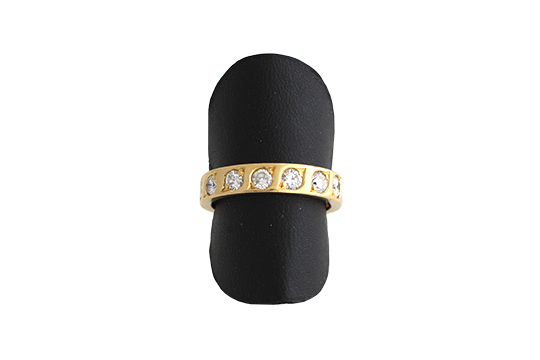 1 ANELLO ETERNITY IN O.G. 18 KR. CON BRILLANTI PER COMPL. KT. 1,70 C.a CLASSIFICABILI: PUREZZA VSI-SI, COLORE G-H (WESSELTON) (MISURA 55) GR. 5,45