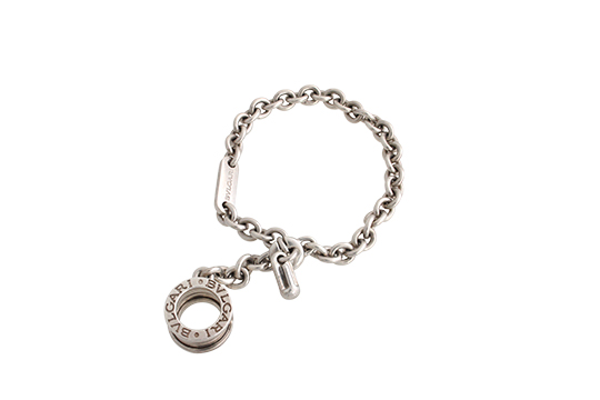 1 PORTACHIAVI IN ARGENTO 925‰ FIRMATO BVLGARI “B.ZERO1” GR. 15,60