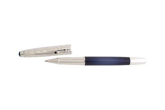 1 PENNA A SFERA MONTBLANC MEISTERSTÜCK “AROUND THE WORLD IN 80 DAYS” IN RESINA E METALLO (FUNZIONANTE)