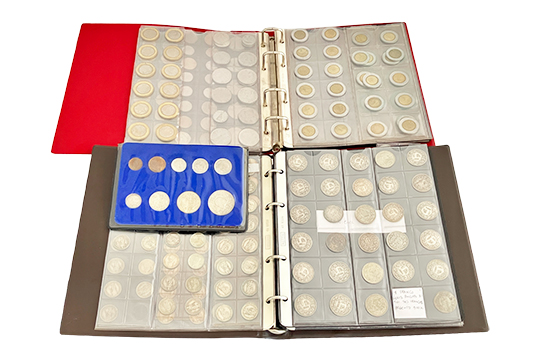 1 COLLEZIONE DI MONETE ANTICHE E MODERNE, ITALIANE E SVIZZERE, ANCHE IN ARGENTO