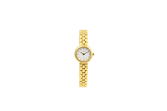 1 OROLOGIO BUCHERER LADY QUARZO CON CASSA E BRACCIALE IN O.G. 18 KR. GR. TOT. (INCL. MOV.) 40,20 (FUNZIONANTE)