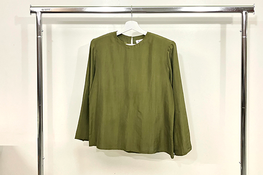 1 BLUSA “ARGENTI” TESSUTO IN SETA, COLORE VERDE, TAGLIA 4