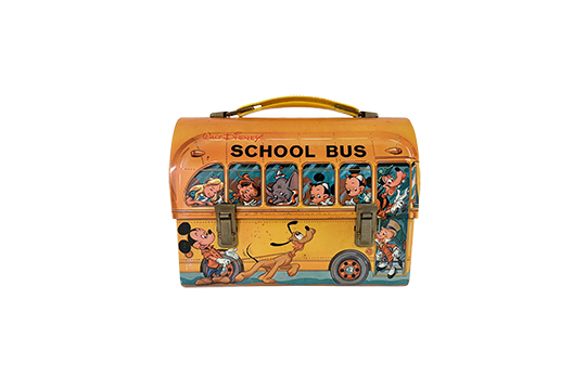 1 PORTAPRANZO VINTAGE “WALT DISNEY” IN METALLO DIM. 22x18x11 CM