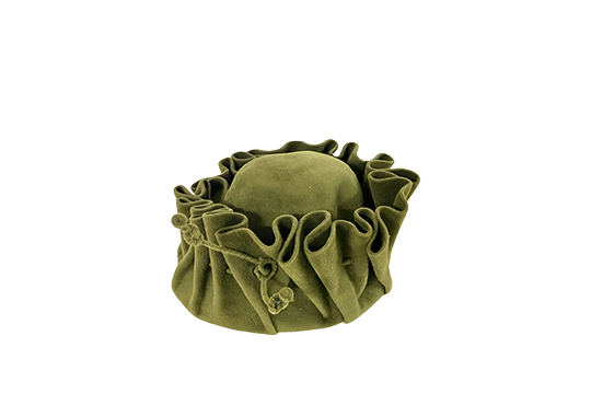 1 CAPPELLO JIL SANDER IN FELTRO, COLORE VERDE BOTTIGLIA DIM. 20x15x12 CM