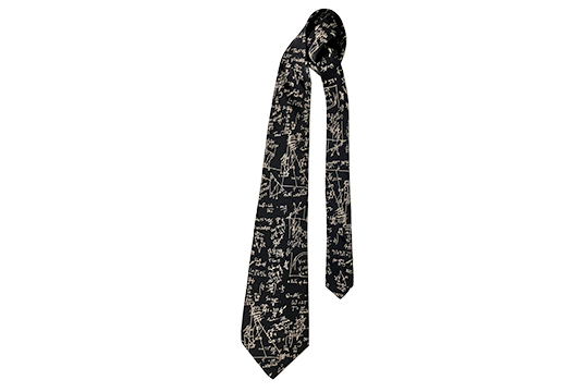 1 CRAVATTA FORNASETTI, TESSUTO IN SETA, COLORE NERO, DIM. 9,50x145 CM